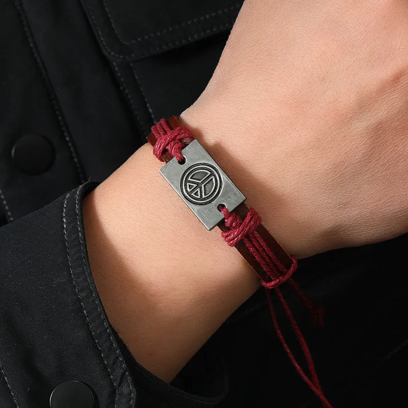 Pulseira Retro de Couro