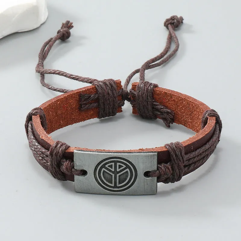 Pulseira Retro de Couro