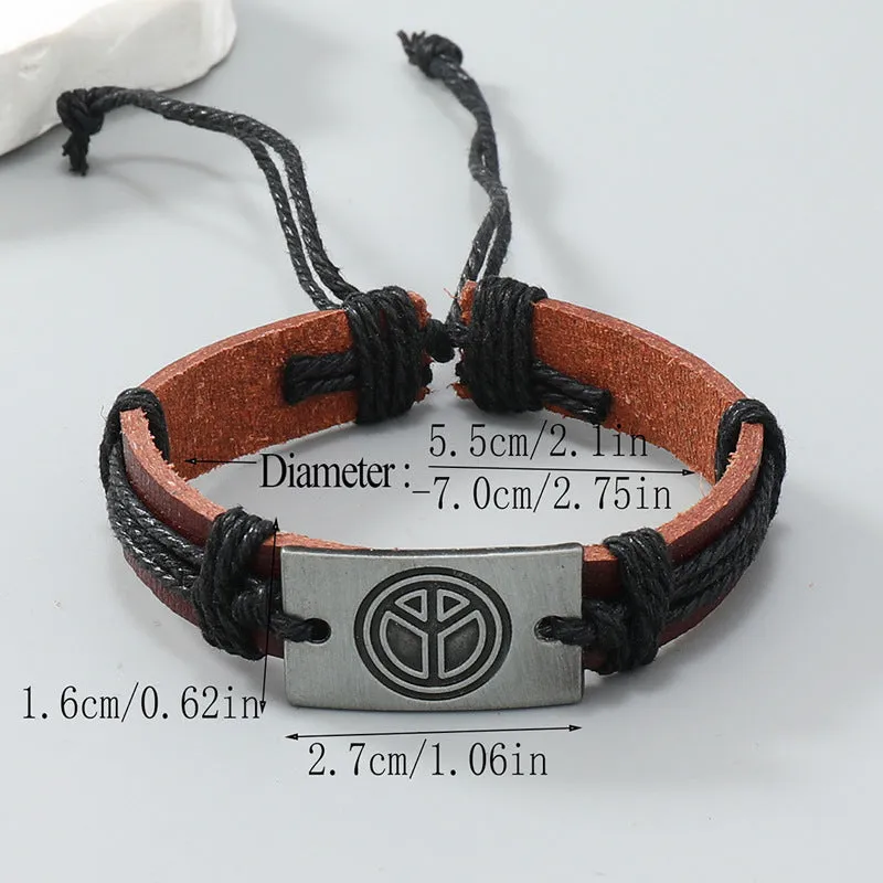 Pulseira Retro de Couro