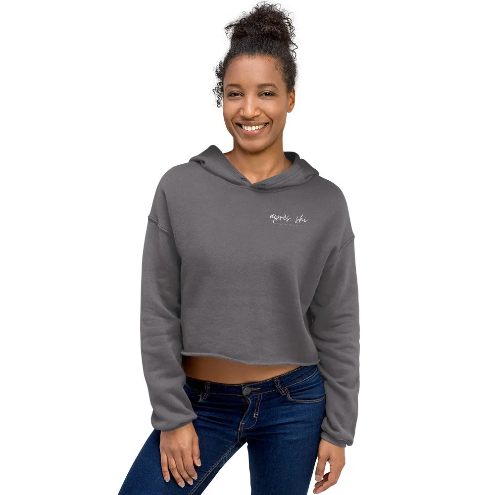 "Mountain- AQUA" Crop Hoodie