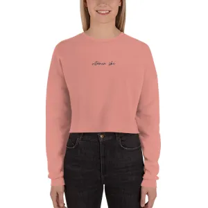 "VITAMIN SKI- NAVY" Crop Sweatshirt