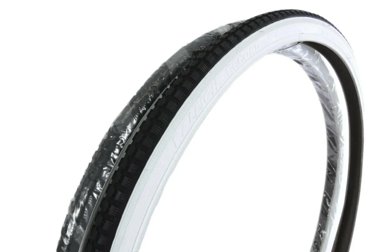 Raleigh Record 26 x1 3-8” Retro White Wall Tyre