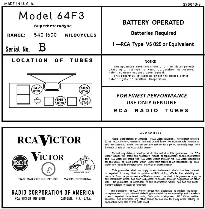 RCA-64F3