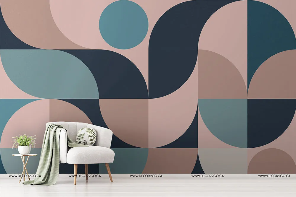 Retro Style 60s Mural Wallpaper