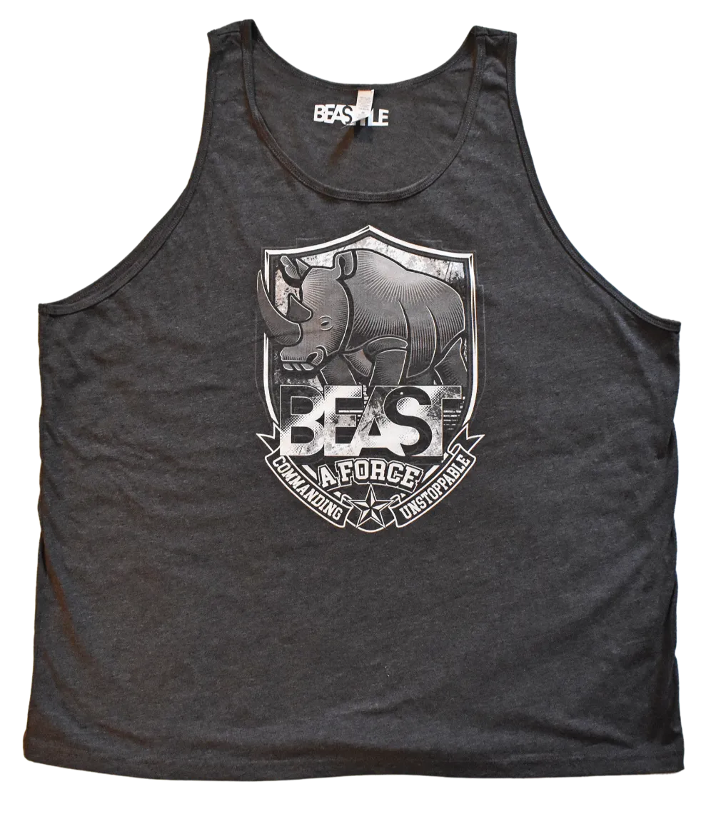 Rhino Beast Dark Gray Tank Top
