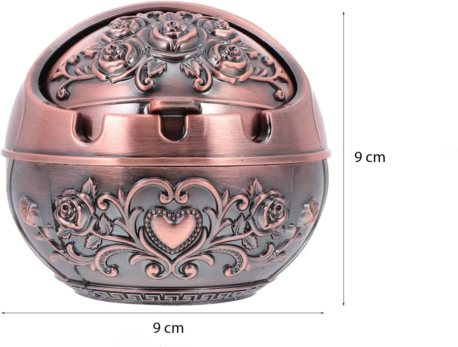 Rhyhorn Ash Holder Cigarette Holders Cigarette Butt Bucket Ashtray European-Style Innovative Personalized Trendy Multi-Functional Large Zinc Ashtray Home Office Decoration