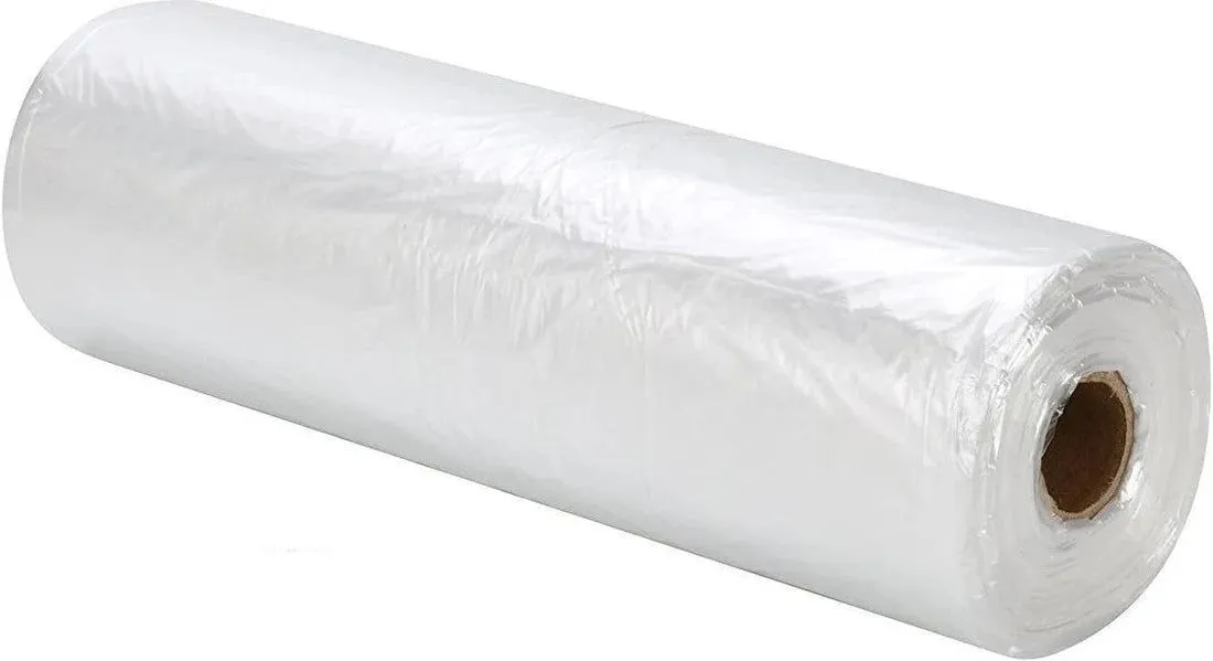 RiteSource - 30" x 18" x 48" 1.25 Mil Clear PTO Roll Bags, 150 bags/roll - R125G301848
