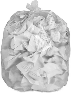 RiteSource - 30" X 38" Regular Clear Garbage Bags, 250/CS - R3038RC