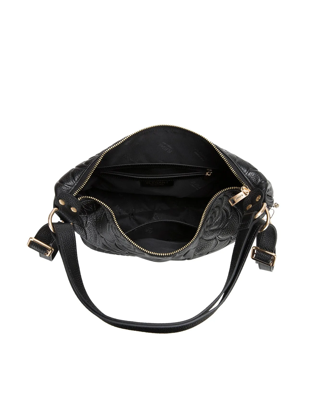ROSANNA LEATHER CONVERTIBLE BACKPACK- E1-0839-BLK