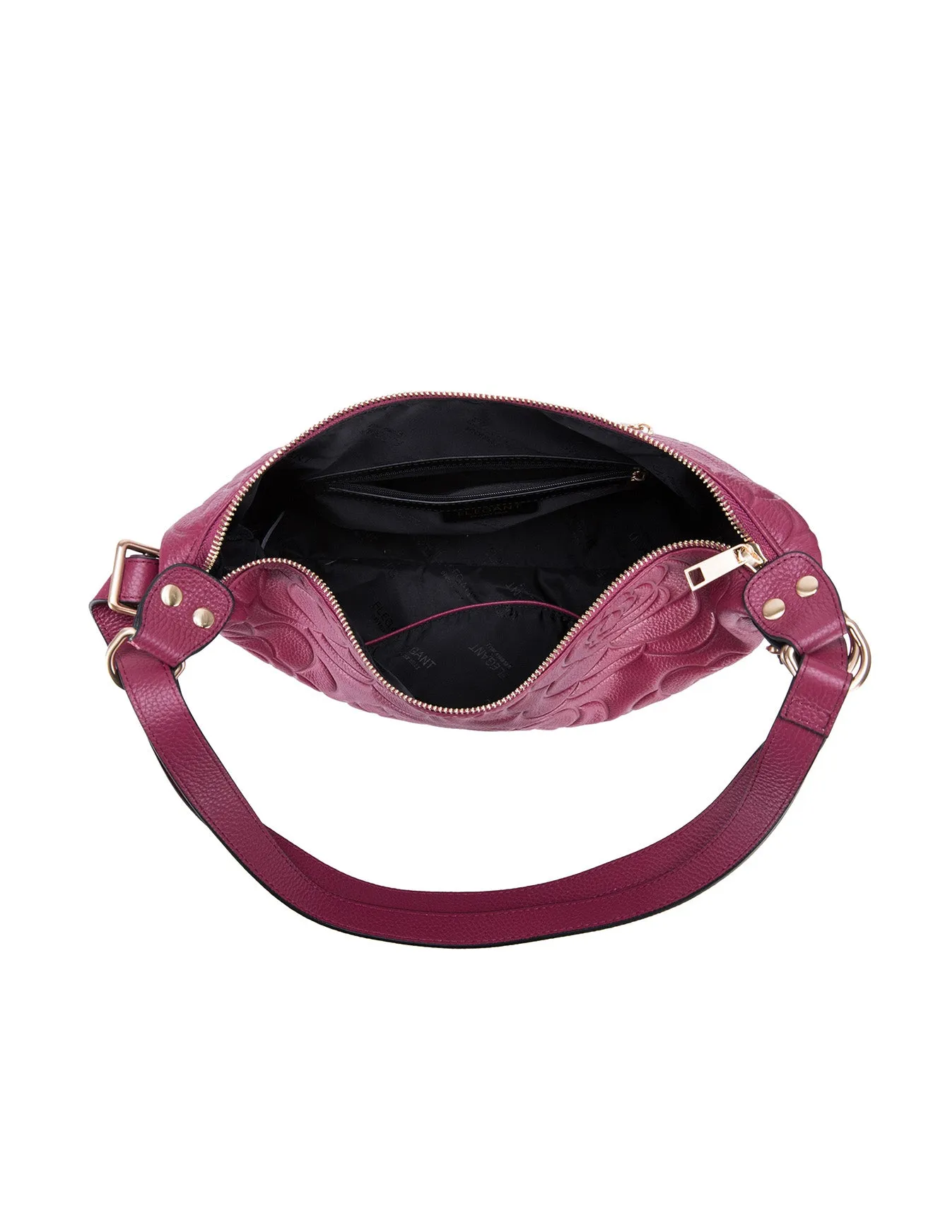 ROSANNA LEATHER CONVERTIBLE BACKPACK- E1-0839-RASPBERRY