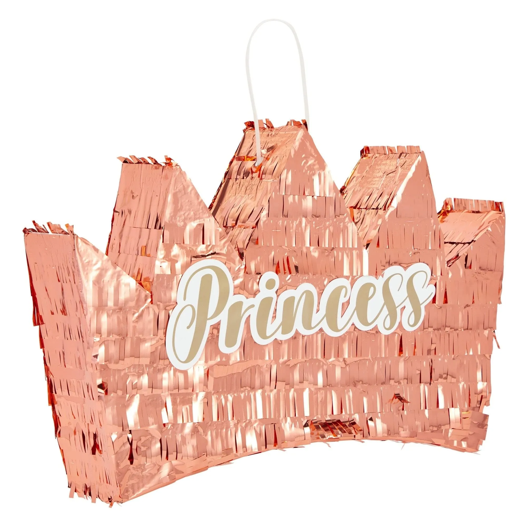 Rose Gold Crown Pinata for Girls Princess Theme Birthday Party