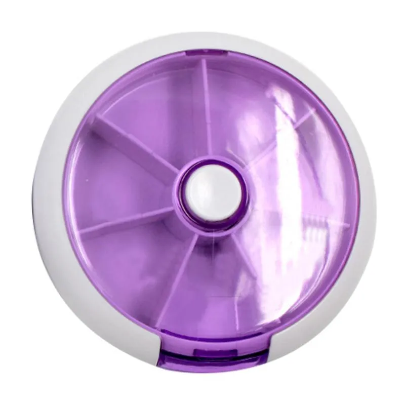 Rotating Pill Box With 7 Compartments