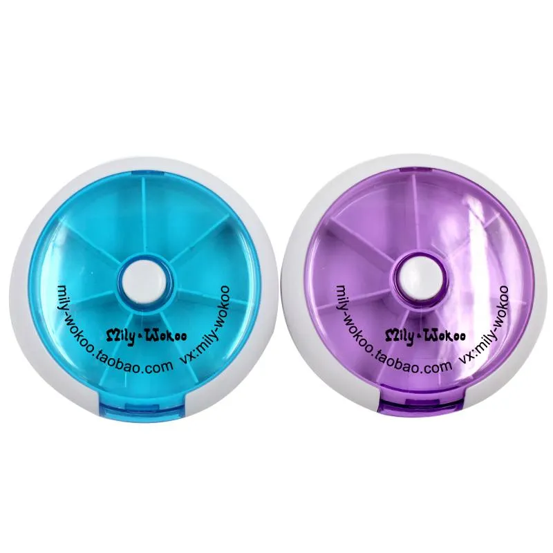 Rotating Pill Box With 7 Compartments