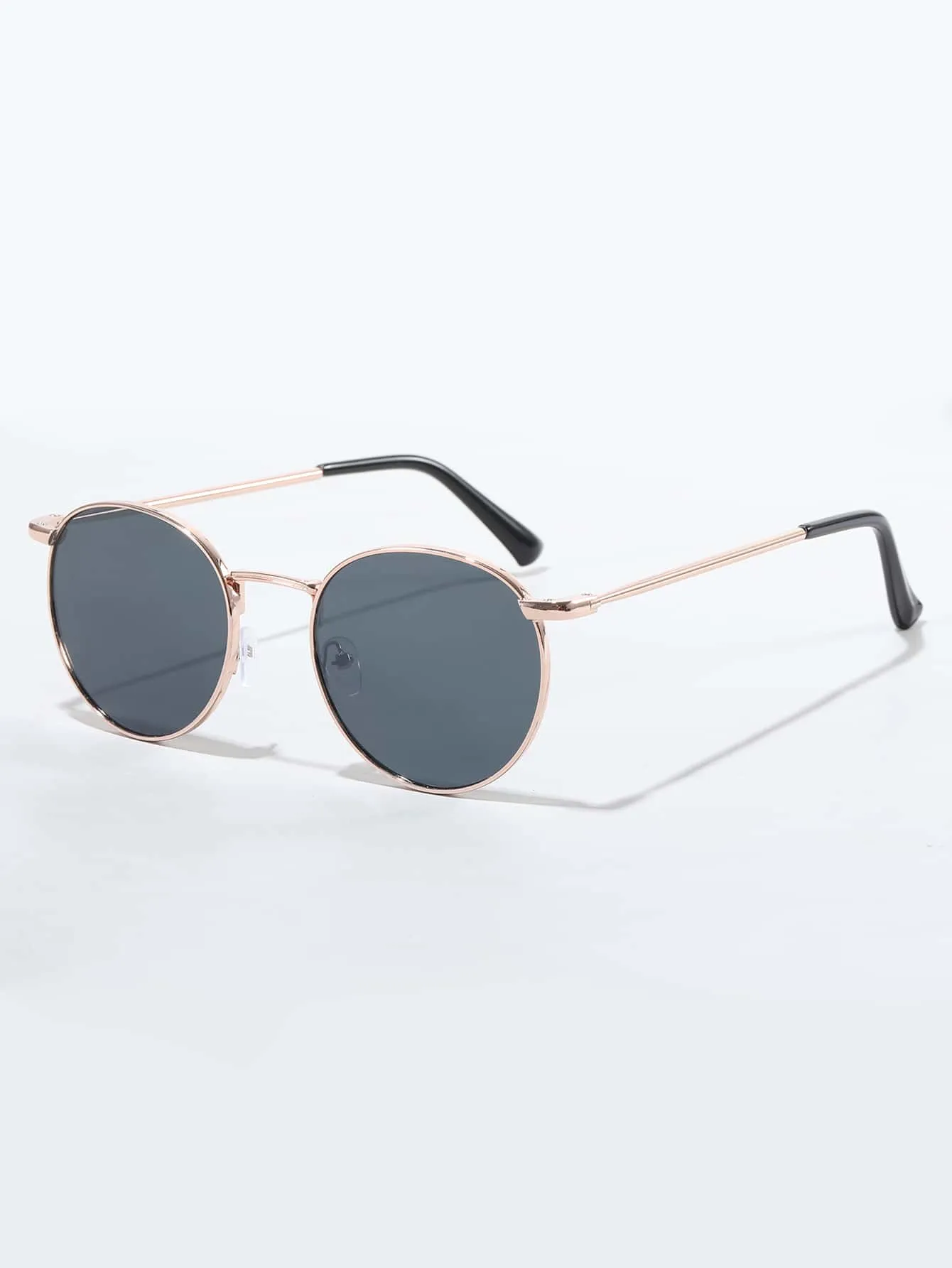 Round Metallic Fashion Sunglasses
