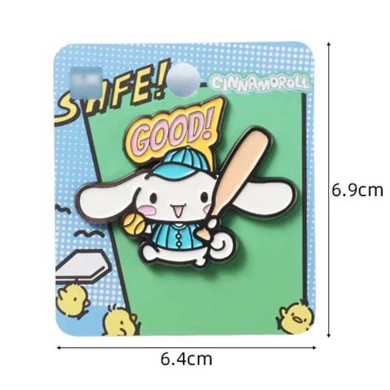 Sanrio Sport Days Character Badges (Hello Kitty | Kuromi | Pochacco | Cinnamoroll)
