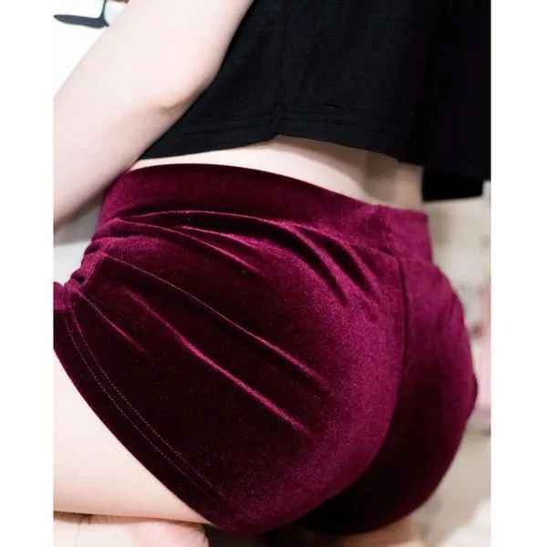 Satin Velvet Shorts