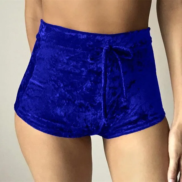 Satin Velvet Shorts