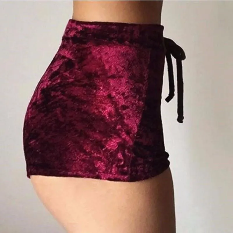 Satin Velvet Shorts