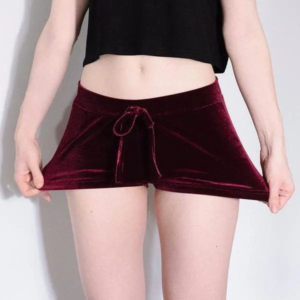 Satin Velvet Shorts