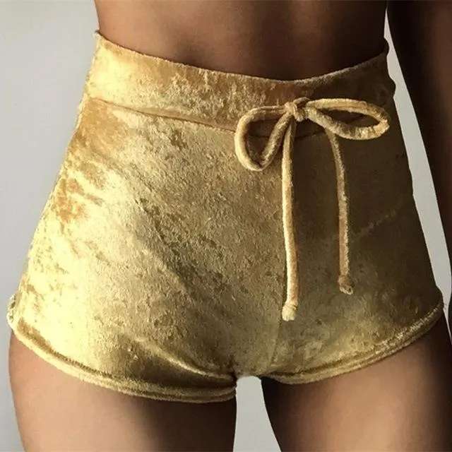 Satin Velvet Shorts