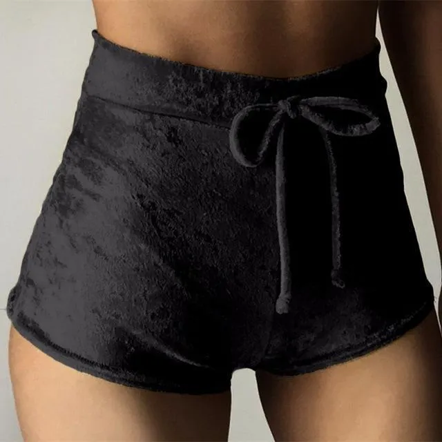 Satin Velvet Shorts