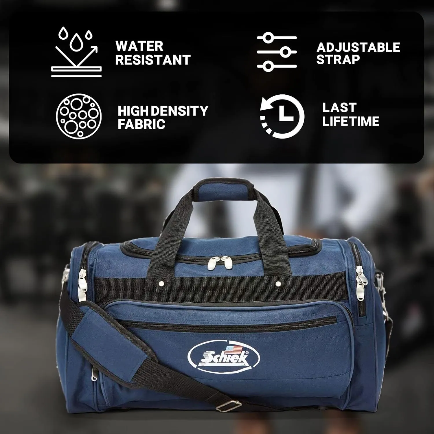 Schiek Deluxe Gym Bag