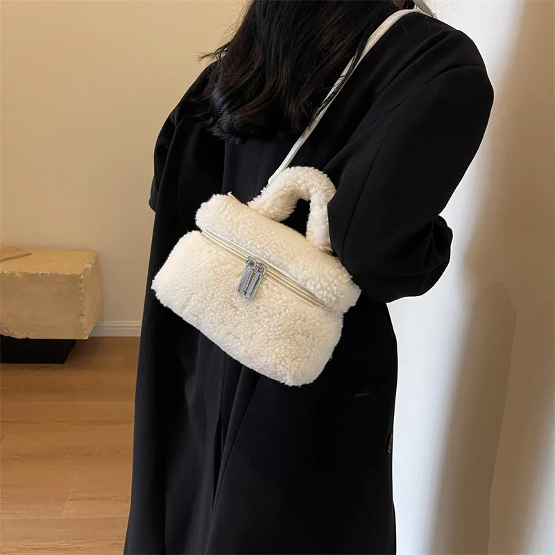Seasonprestige women's Bags Plush soft Portable handbag