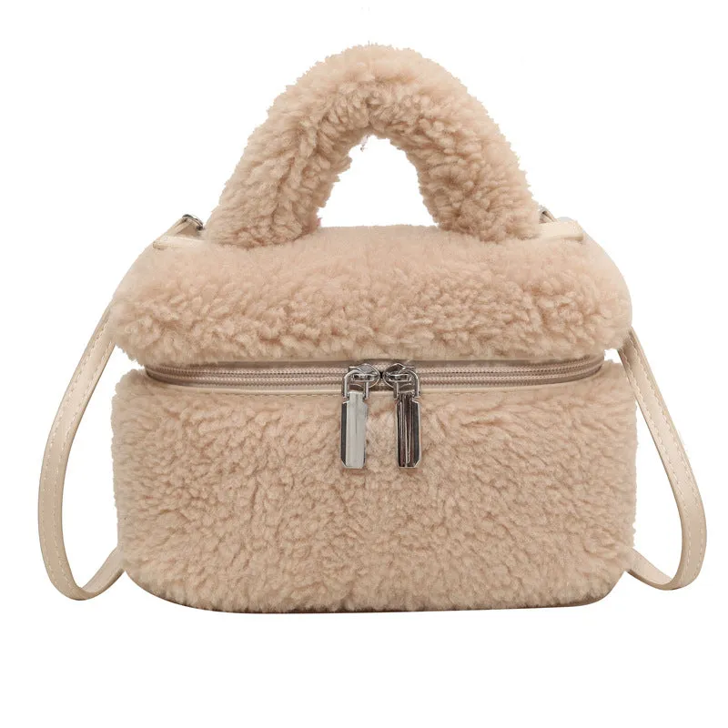 Seasonprestige women's Bags Plush soft Portable handbag