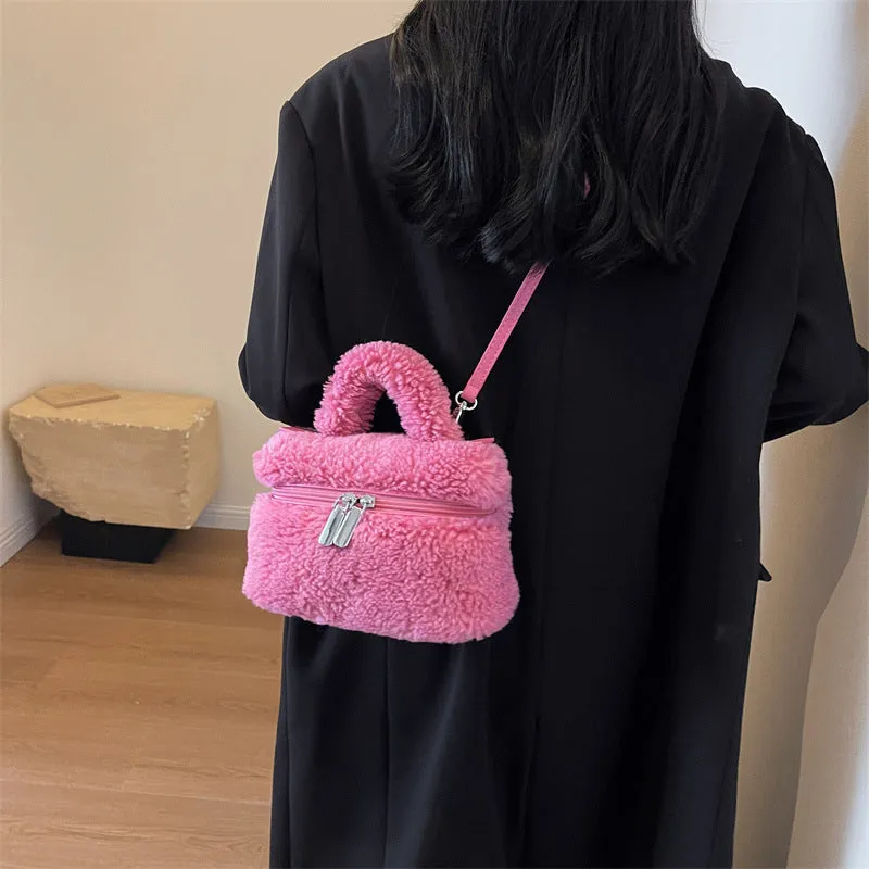 Seasonprestige women's Bags Plush soft Portable handbag