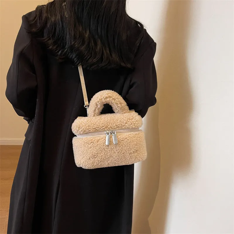 Seasonprestige women's Bags Plush soft Portable handbag