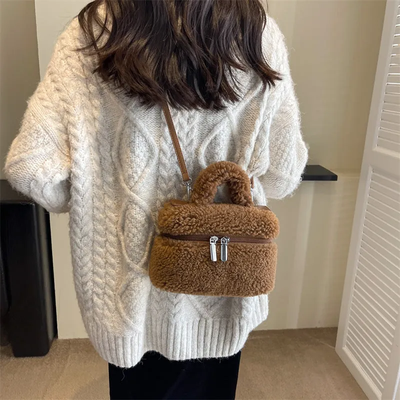 Seasonprestige women's Bags Plush soft Portable handbag