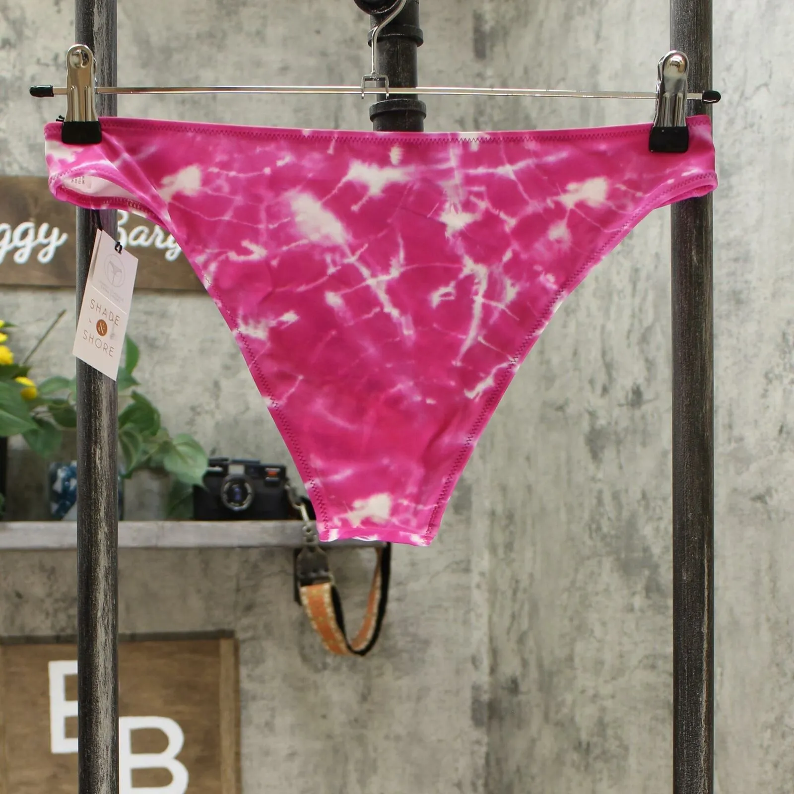 Shade & Shore Women's High Leg Extra Cheeky Bikini Swim Bottom
