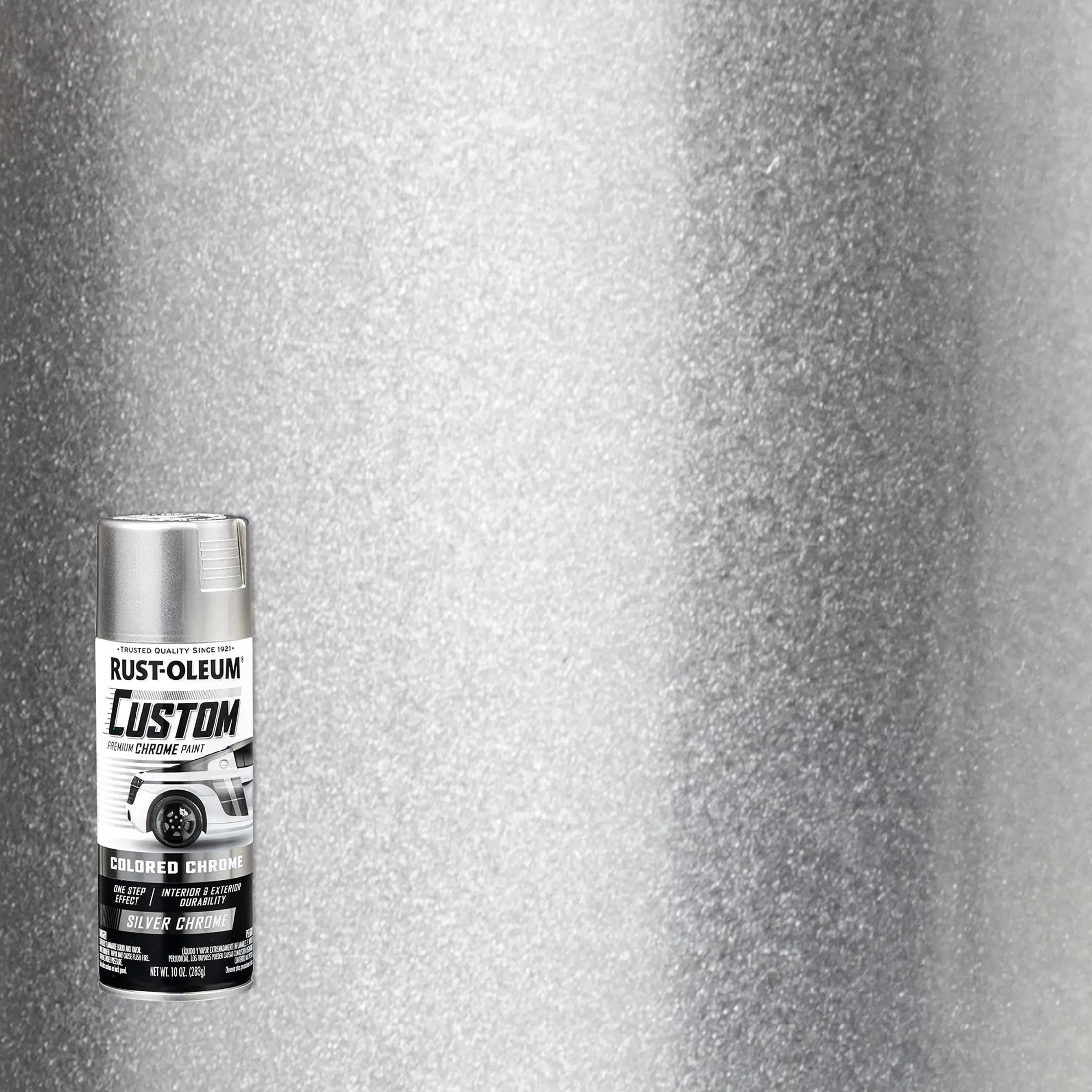 Silver Chrome, Rust-Oleum Automotive Custom Chrome Gloss Spray Paint 10 Oz