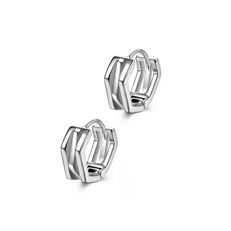 Skull Earrings Retro Silver Color Skeleton Goth Punk Dark Party