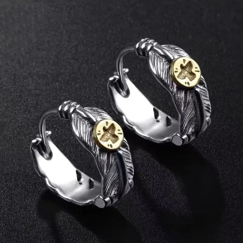 Skull Earrings Retro Silver Color Skeleton Goth Punk Dark Party