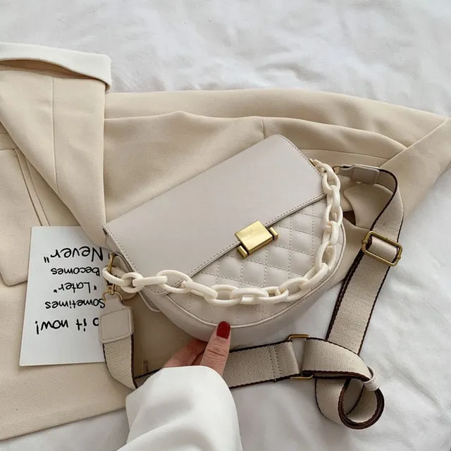Small PU Leather Crossbody Bags For Women 2020 Saddle Bag Shoulder Handbags Female Travel Lady Fashion Crossbody Bag