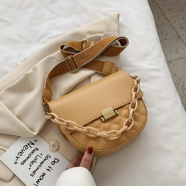 Small PU Leather Crossbody Bags For Women 2020 Saddle Bag Shoulder Handbags Female Travel Lady Fashion Crossbody Bag