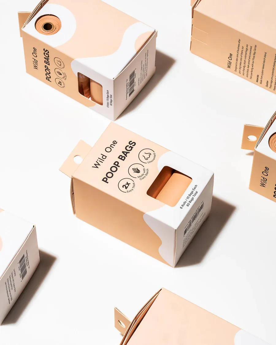 Small Tan Poop Bags