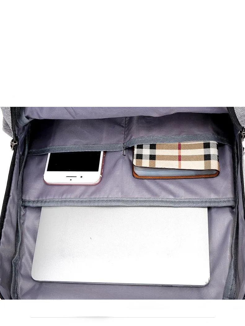 Smart Waterproof Grey Sports Backpack