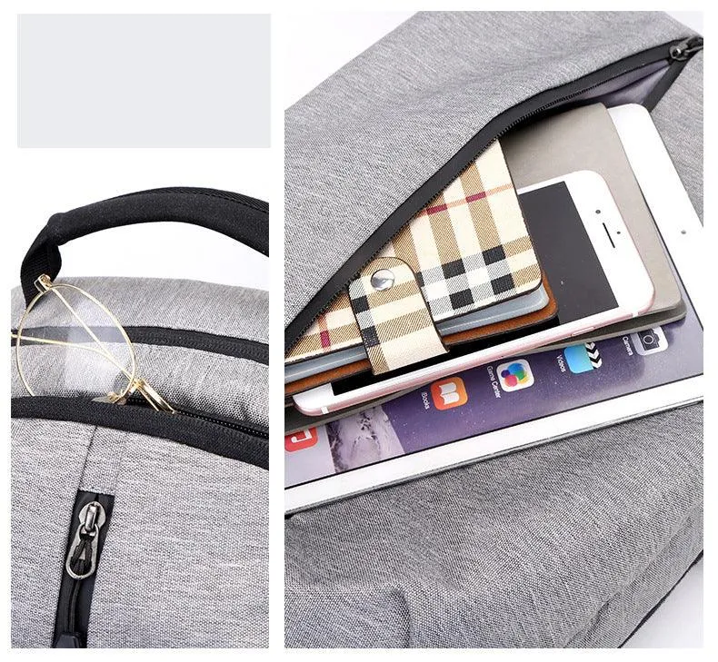 Smart Waterproof Grey Sports Backpack