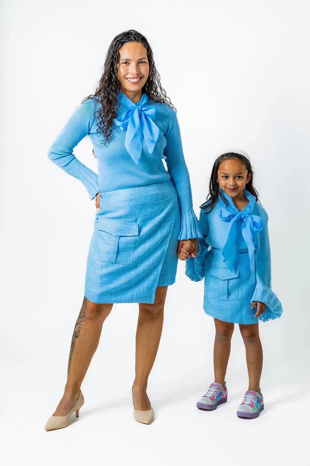 Soft Blue blouse  for women – Perfect winter Outfit
