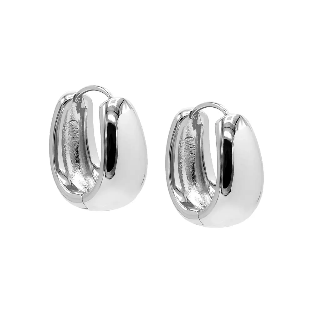 Solid Mini Super Wide Hoop Earring