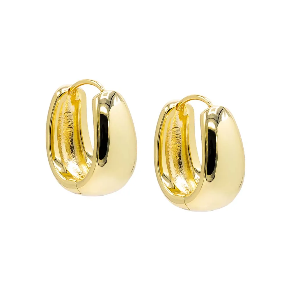 Solid Mini Super Wide Hoop Earring