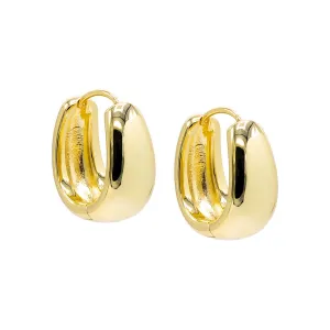 Solid Mini Super Wide Hoop Earring
