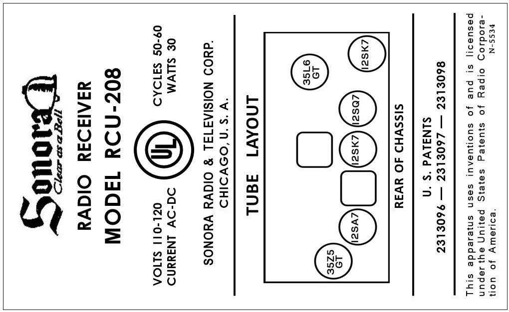 SONORA-RCU208