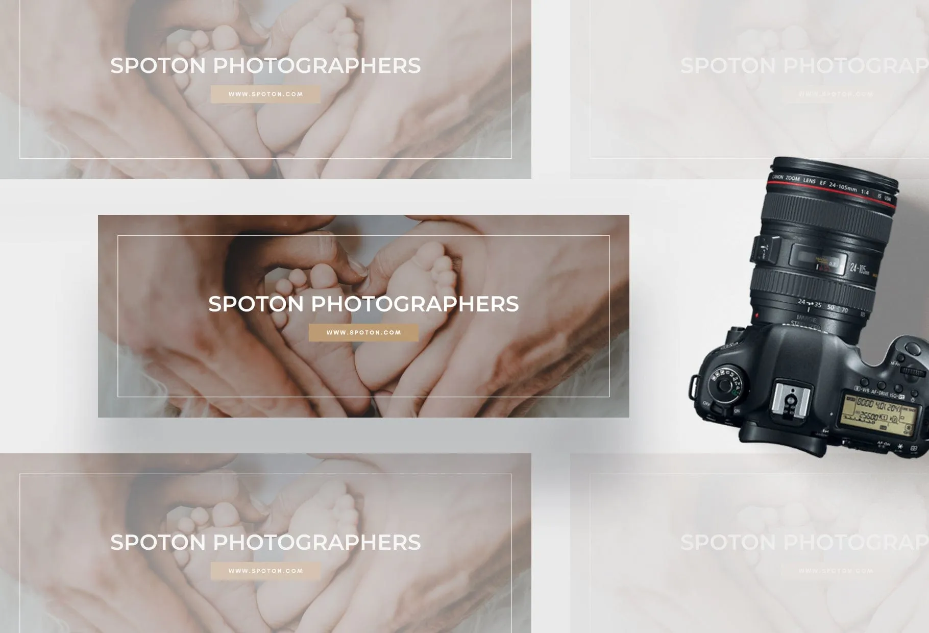 SpotOn Facebook Cover for Photographers Editable Canva Template