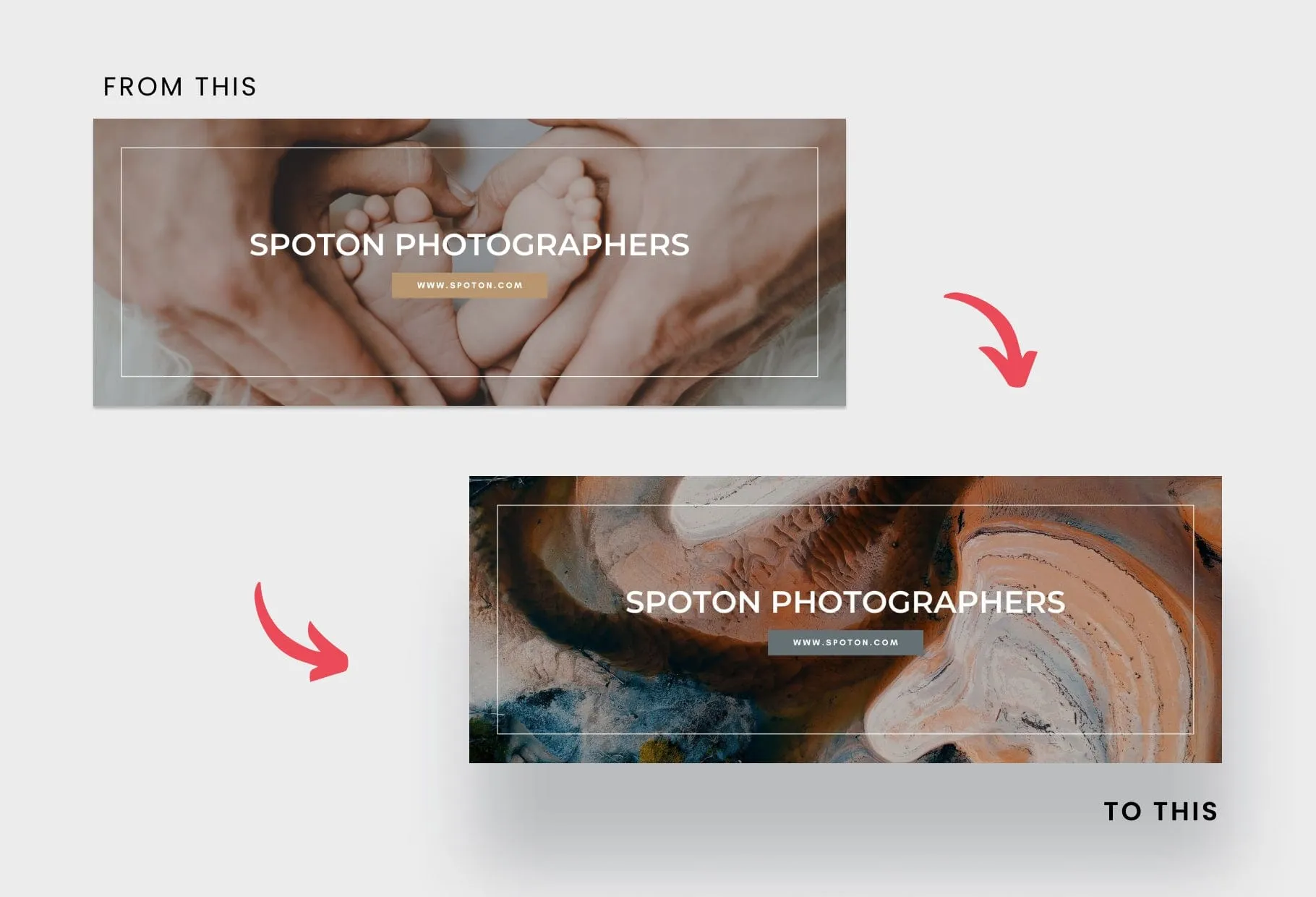 SpotOn Facebook Cover for Photographers Editable Canva Template