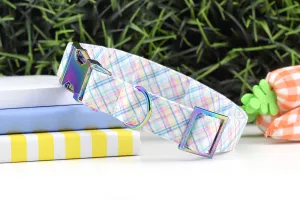 Spring Plaid Dog Collar