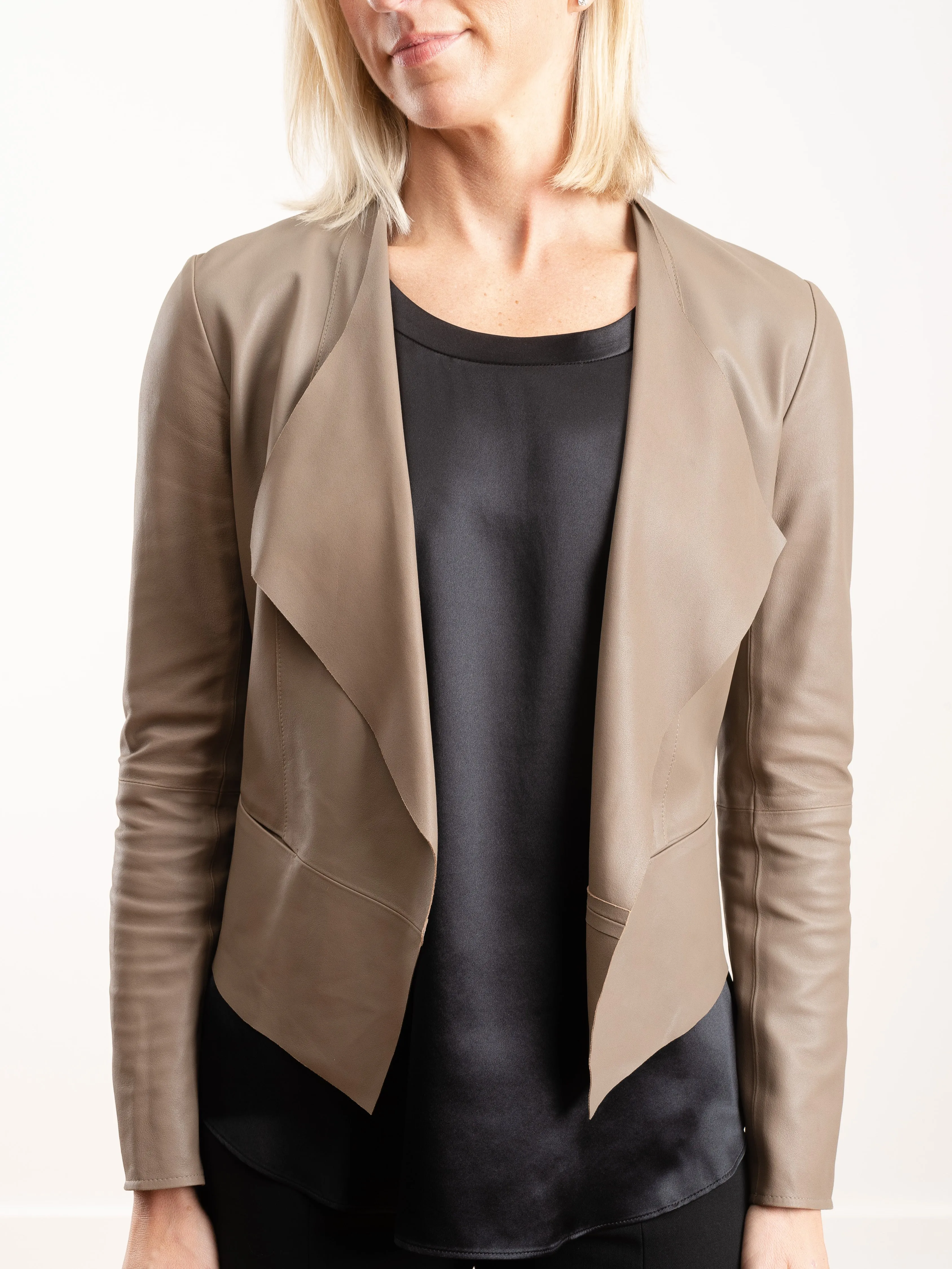 square hem cardigan