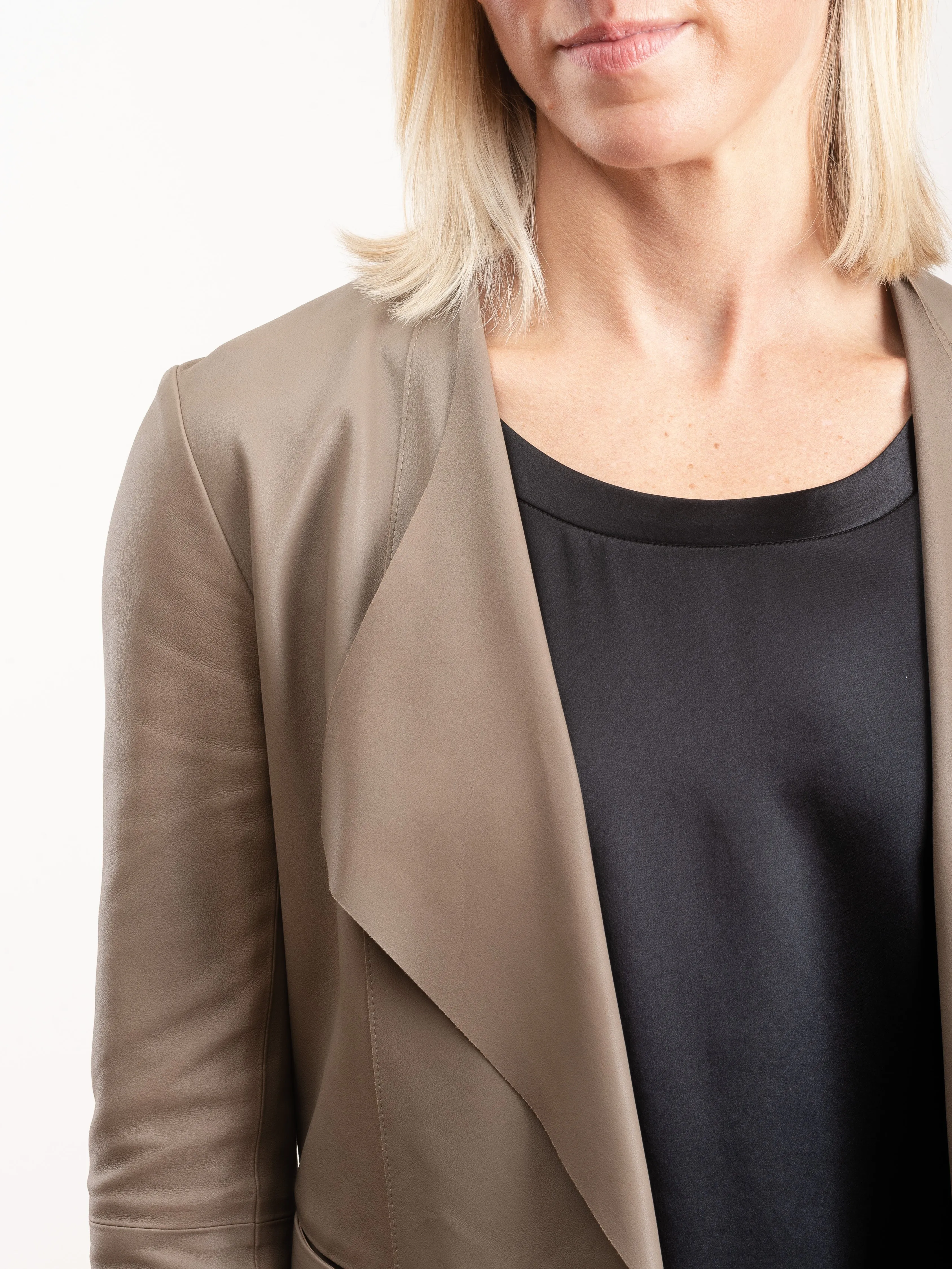 square hem cardigan